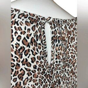 Adrianna Papell Leopard print blouse- Women’s sz large
